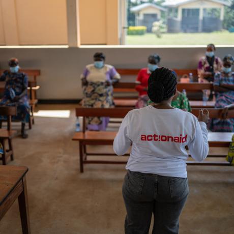 Esther Anchouza, a clinical psychologist in the Democratic Republic of Congo, supports people affected by crisis as Ebola increases fear and disrupts women's group therapy sessions.
